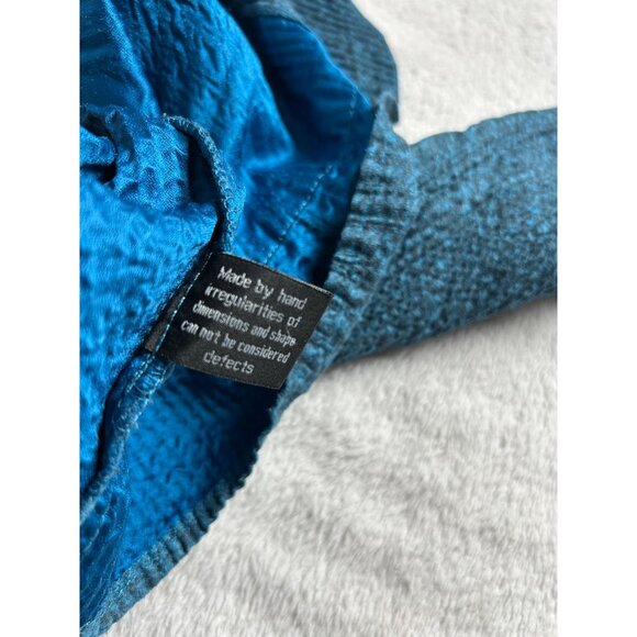 Flair Womens Blue Textured Blazer Jacket Medium Two-Button Pockets Lightweight - Picture 5 of 9